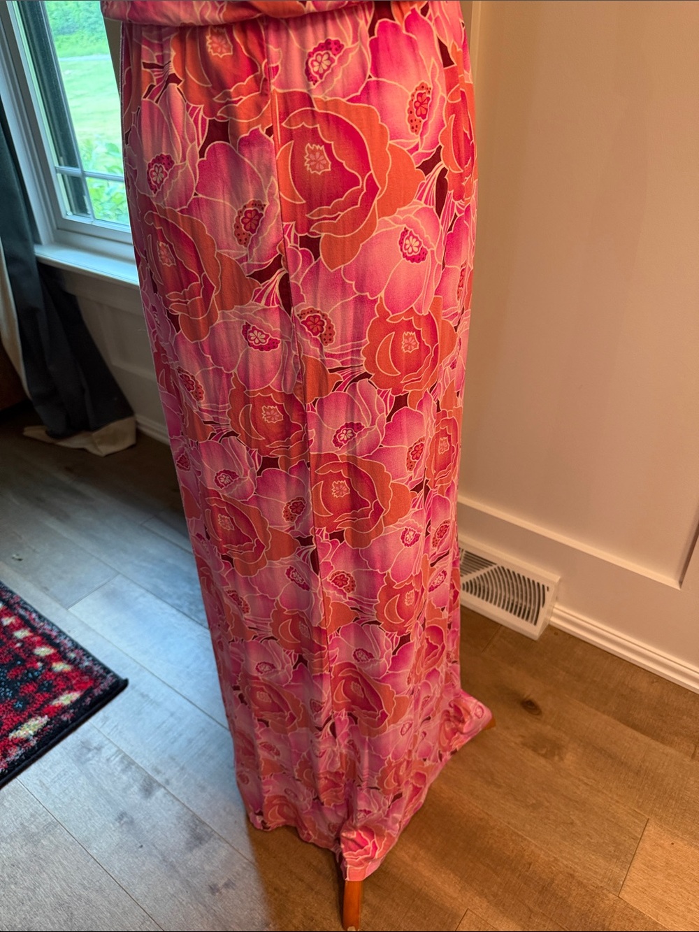 Lush Pink Floral Maxi Dress - Picture 6 of 6